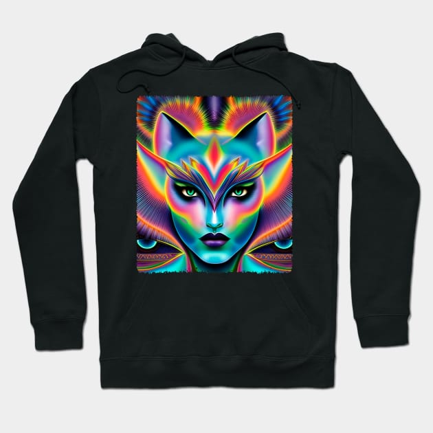 Catgirl DMTfied (29) Hoodie by TheThirdEye